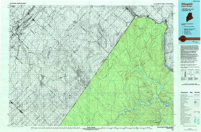 United States Geological Survey Allagash, ME (1993, 100000-Scale) digital map