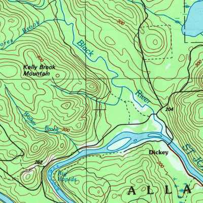United States Geological Survey Allagash, ME (1993, 100000-Scale) digital map