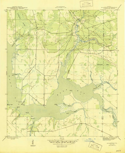 United States Geological Survey Allanton, FL (1945, 31680-Scale) digital map