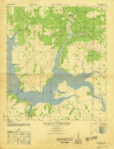 United States Geological Survey Allanton, FL (1947, 25000-Scale) digital map