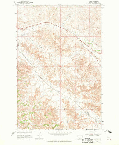 United States Geological Survey Allard, MT (1967, 24000-Scale) digital map