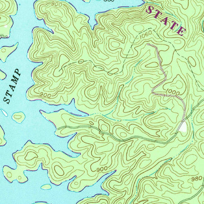 United States Geological Survey Allatoona Dam, GA (1961, 24000-Scale) digital map