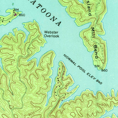 United States Geological Survey Allatoona Dam, GA (1968, 24000-Scale) digital map