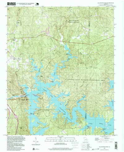 United States Geological Survey Allatoona Dam, GA (1997, 24000-Scale) digital map