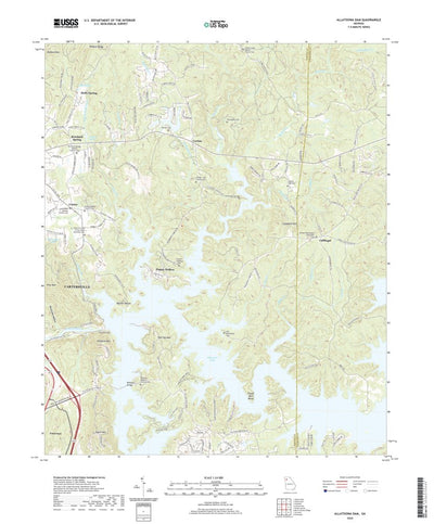 United States Geological Survey Allatoona Dam, GA (2020, 24000-Scale) digital map