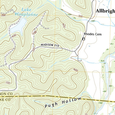 United States Geological Survey Allbright, MO (2021, 24000-Scale) digital map