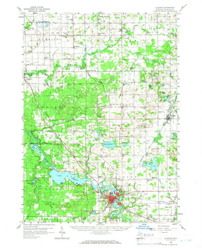 United States Geological Survey Allegan, MI (1958, 62500-Scale) digital map