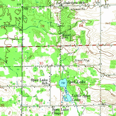 United States Geological Survey Allegan, MI (1958, 62500-Scale) digital map