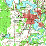 United States Geological Survey Allegan, MI (1958, 62500-Scale) digital map