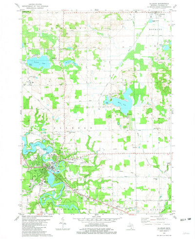 United States Geological Survey Allegan, MI (1981, 24000-Scale) digital map