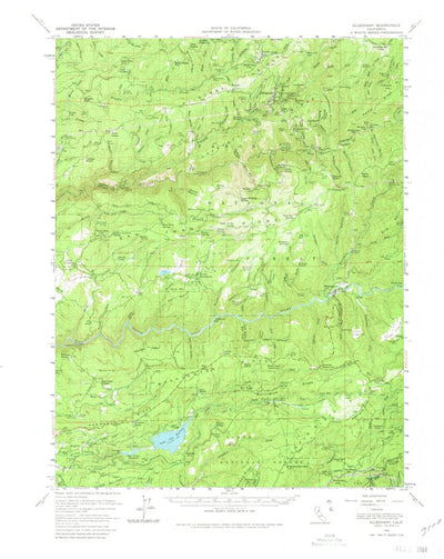 United States Geological Survey Alleghany, CA (1950, 62500-Scale) digital map
