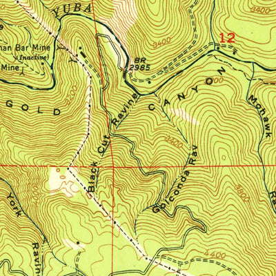 United States Geological Survey Alleghany, CA (1951, 24000-Scale) digital map