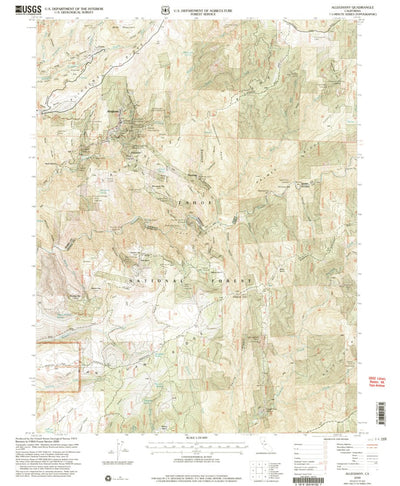 United States Geological Survey Alleghany, CA (2000, 24000-Scale) digital map