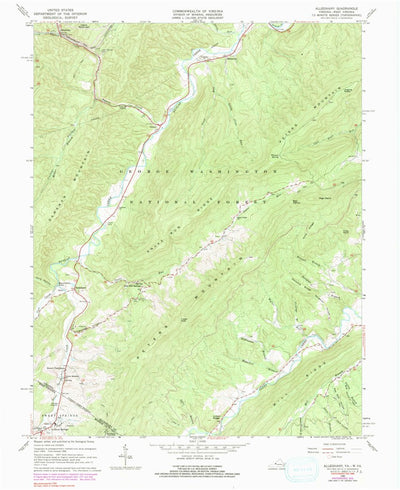 United States Geological Survey Alleghany, VA-WV (1966, 24000-Scale) digital map
