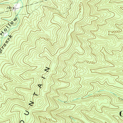 United States Geological Survey Alleghany, VA-WV (1966, 24000-Scale) digital map