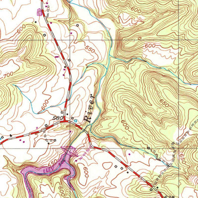 United States Geological Survey Allegre, KY (1952, 24000-Scale) digital map