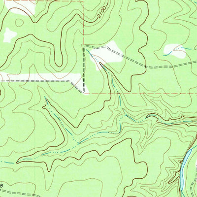 United States Geological Survey Allen Creek, TX (1974, 24000-Scale) digital map