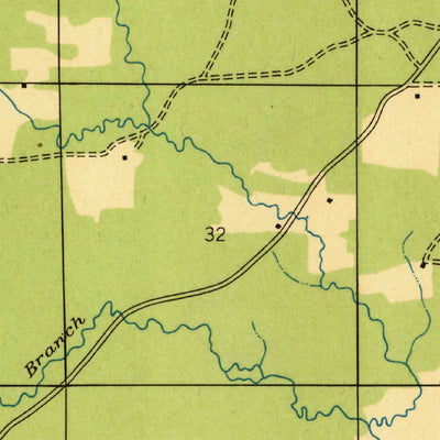 United States Geological Survey Allen, LA (1938, 31680-Scale) digital map
