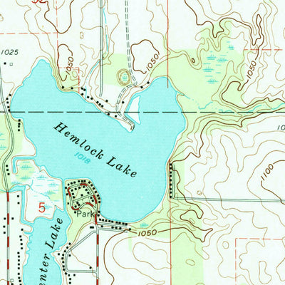 United States Geological Survey Allen, MI (1960, 24000-Scale) digital map