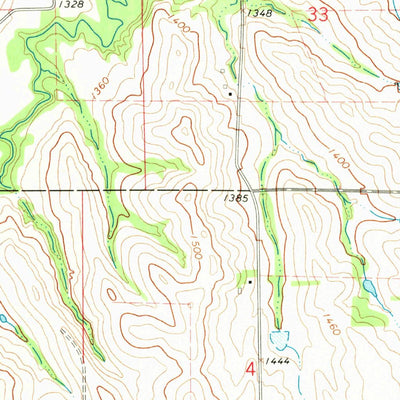 United States Geological Survey Allen, NE (1967, 24000-Scale) digital map