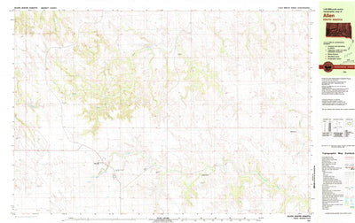 United States Geological Survey Allen, SD (1981, 25000-Scale) digital map