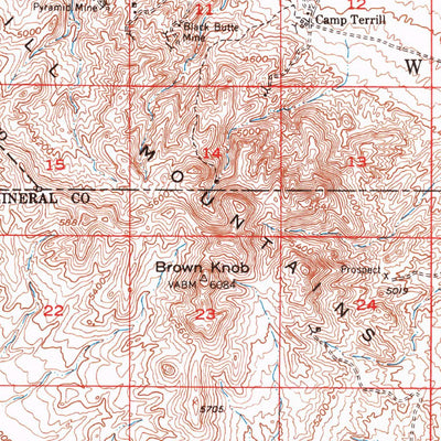 United States Geological Survey Allen Springs, NV (1951, 62500-Scale) digital map