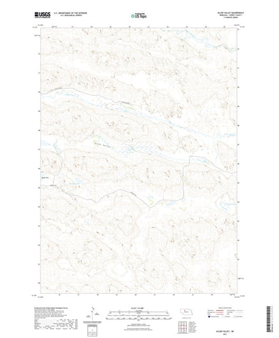 United States Geological Survey Allen Valley, NE (2021, 24000-Scale) digital map