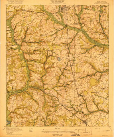 United States Geological Survey Allendale, SC-GA (1919, 62500-Scale) digital map