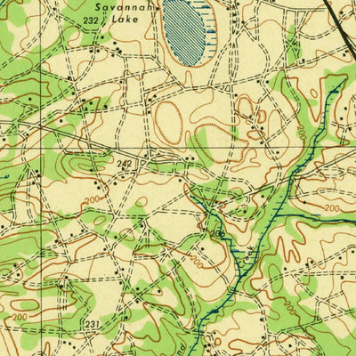 United States Geological Survey Allendale, SC-GA (1943, 62500-Scale) digital map