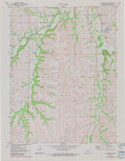 United States Geological Survey Allendorph, KS (1971, 24000-Scale) digital map
