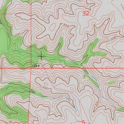 United States Geological Survey Allendorph, KS (1971, 24000-Scale) digital map