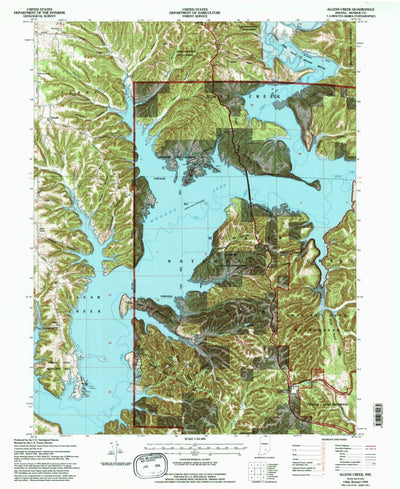 United States Geological Survey Allens Creek, IN (1966, 24000-Scale) digital map