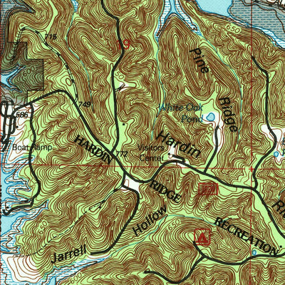 United States Geological Survey Allens Creek, IN (1966, 24000-Scale) digital map
