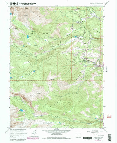 United States Geological Survey Allenspark, CO (1957, 24000-Scale) digital map