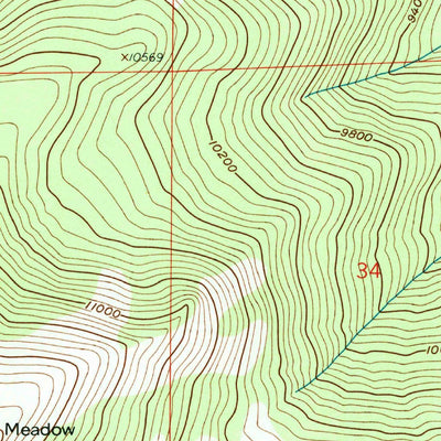 United States Geological Survey Allenspark, CO (1957, 24000-Scale) digital map