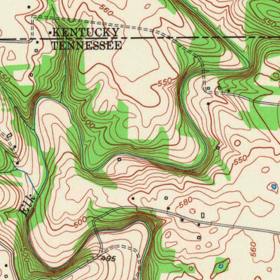 United States Geological Survey Allensville, KY-TN (1950, 24000-Scale) digital map