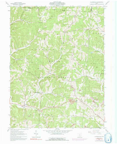 United States Geological Survey Allensville, OH (1961, 24000-Scale) digital map