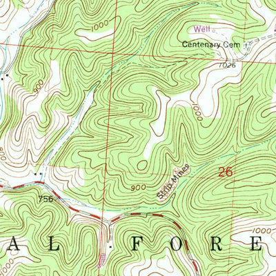 United States Geological Survey Allensville, OH (1961, 24000-Scale) digital map