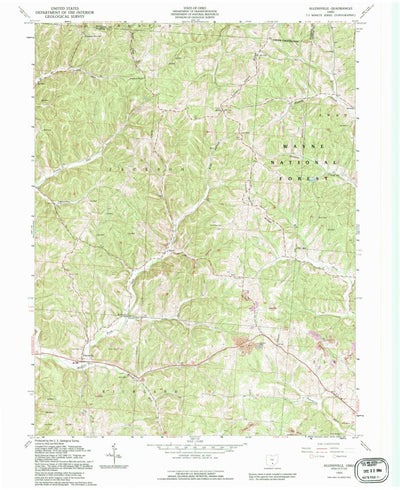 United States Geological Survey Allensville, OH (1992, 24000-Scale) digital map