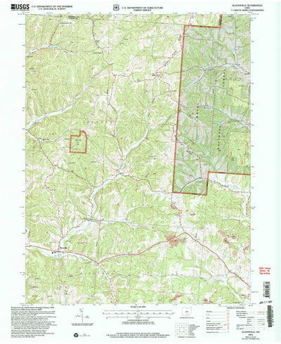 United States Geological Survey Allensville, OH (2002, 24000-Scale) digital map