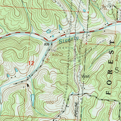 United States Geological Survey Allensville, OH (2002, 24000-Scale) digital map