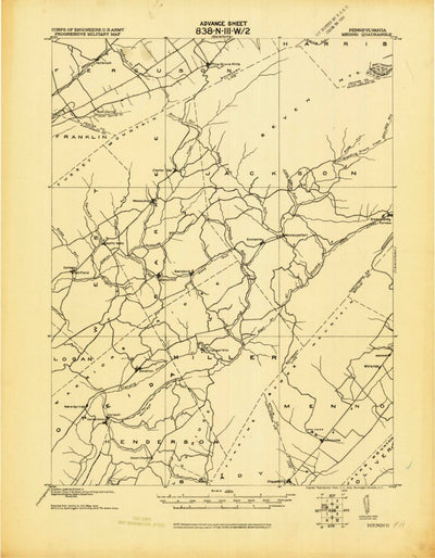 United States Geological Survey Allensville, PA (1919, 62500-Scale) digital map