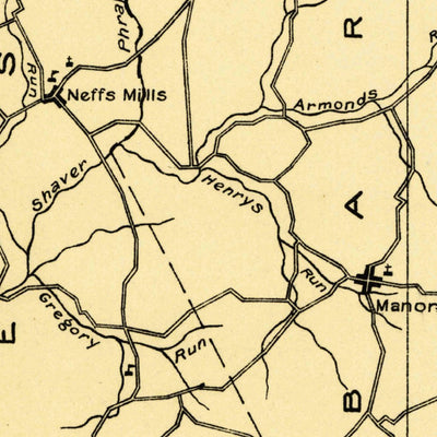 United States Geological Survey Allensville, PA (1919, 62500-Scale) digital map