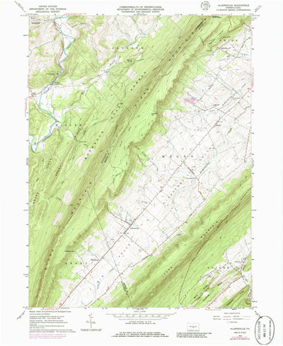 United States Geological Survey Allensville, PA (1963, 24000-Scale) digital map