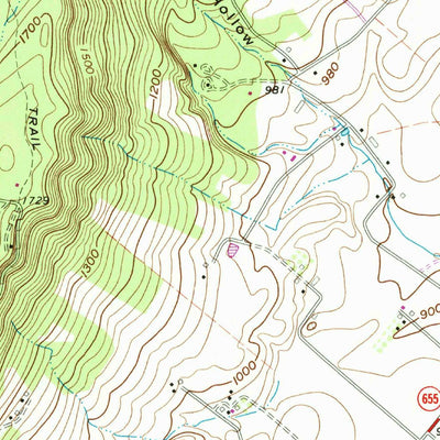 United States Geological Survey Allensville, PA (1963, 24000-Scale) digital map