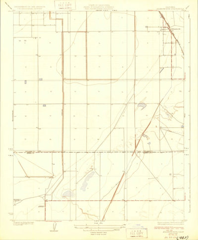 United States Geological Survey Allensworth, CA (1929, 31680-Scale) digital map