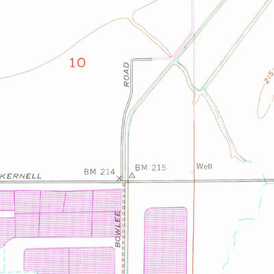 United States Geological Survey Allensworth, CA (1954, 24000-Scale) digital map