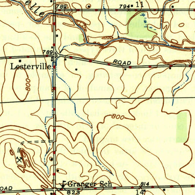 United States Geological Survey Allenton, MI (1945, 24000-Scale) digital map