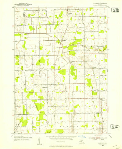 United States Geological Survey Allenton, MI (1952, 24000-Scale) digital map