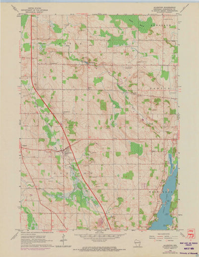 United States Geological Survey Allenton, WI (1959, 24000-Scale) digital map